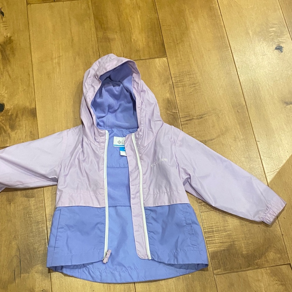 Columbia Two-Tone Purple Kids Raincoat